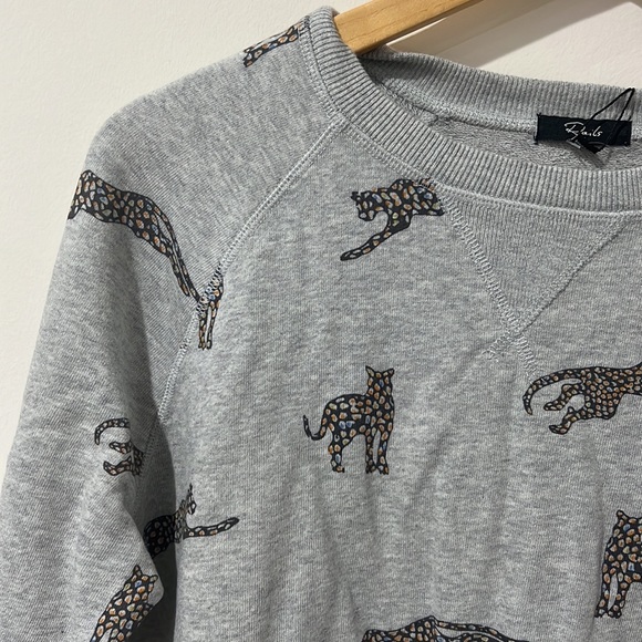 NEW • Rails • Jaguar Heather Gray Crew Neck Sweatshirt XS Womens - Picture 4 of 5